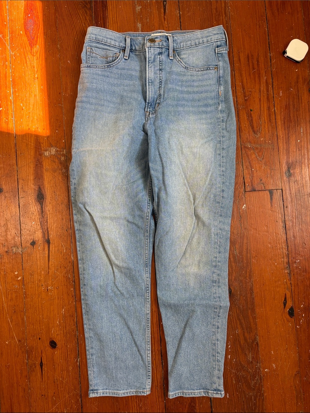Regrown High-Rise Straight Women’s Jeans Light Blue Wash Size 30